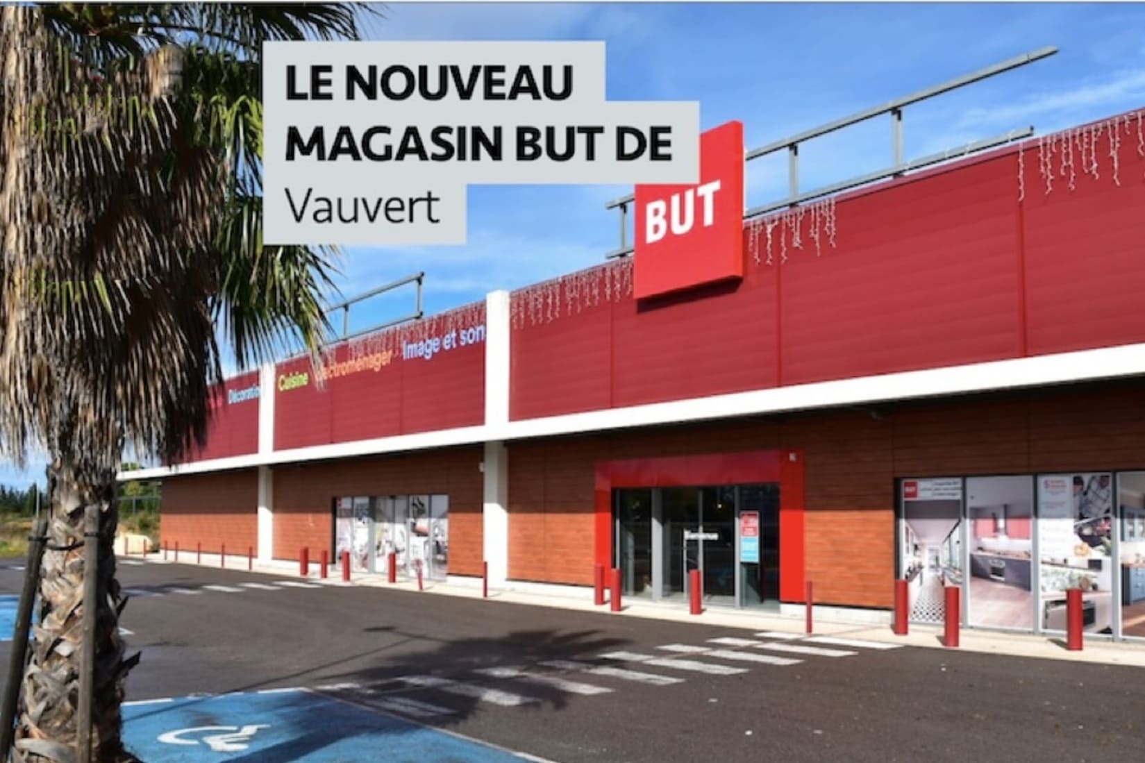 Enseigne BUT magasin meuble électroménager Gard