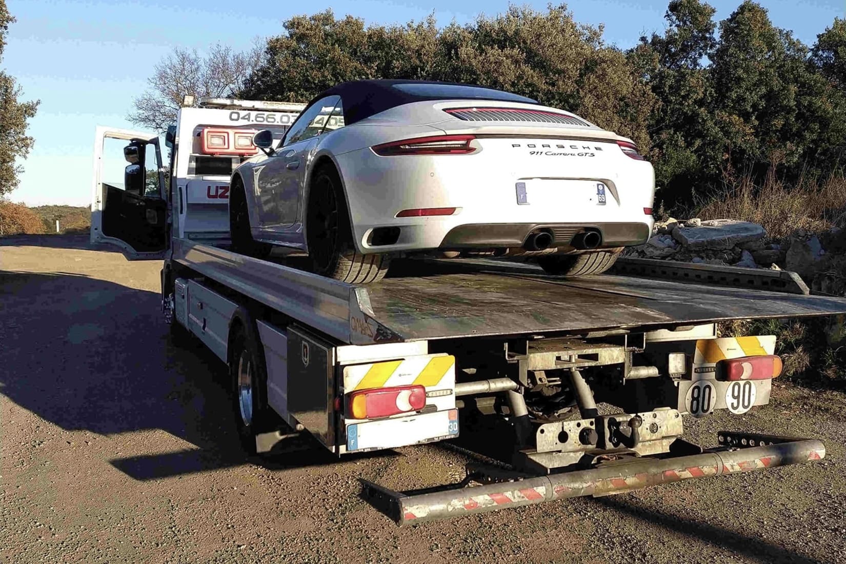 Fait divers excès de vitesse Porshe gendarmes Gard