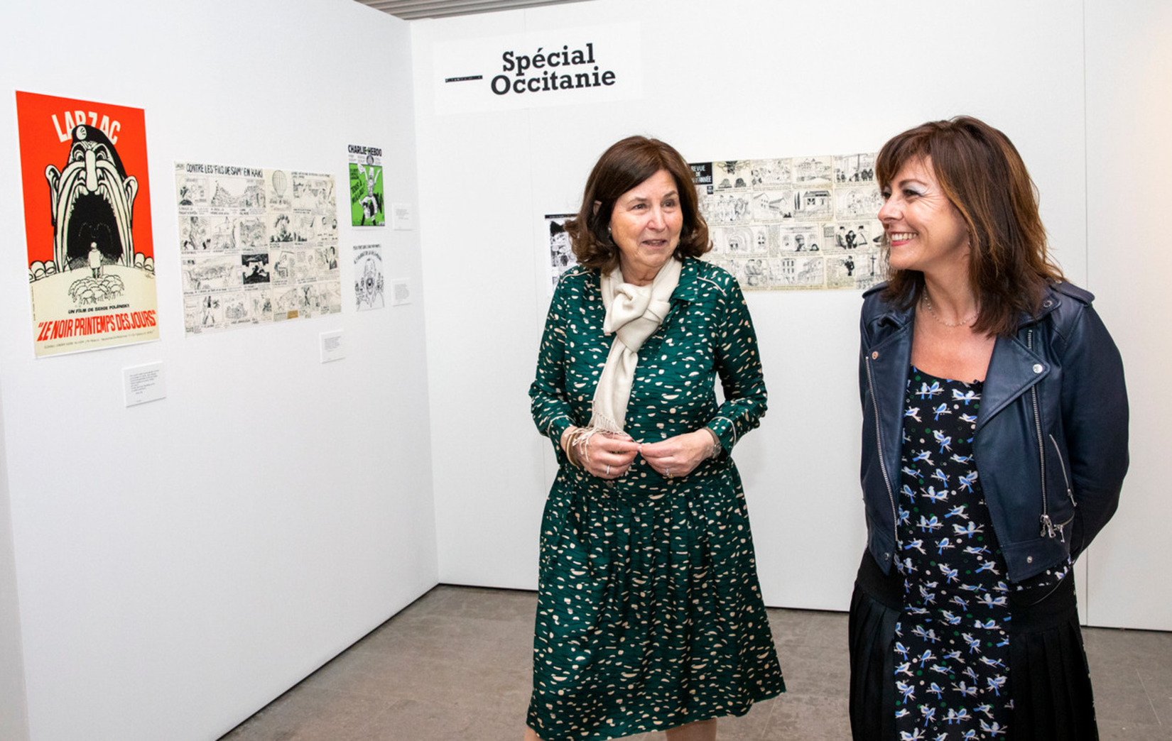 Carole Delga, présidente de la Région, inaugure l'exposition Cabu à Toulouse