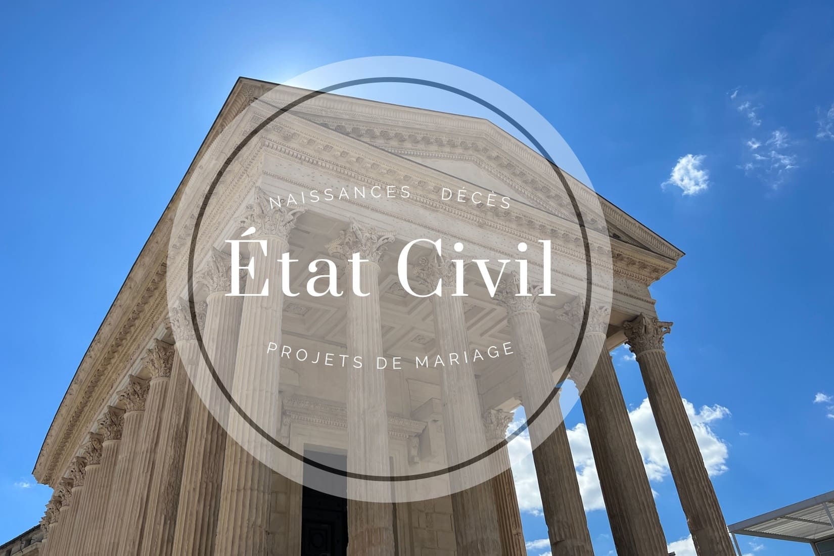 Etat Civil Décès Naissances Mariages Nîmes Gard