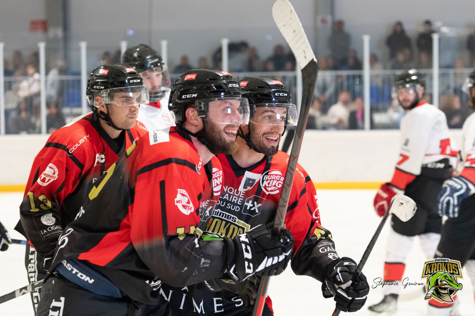 Nîmes Hocke Club sport hockey victoire domicile patinoire championnat de France