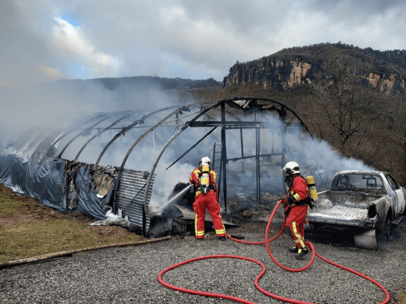 Incendie Fait-divers Trèves Gard