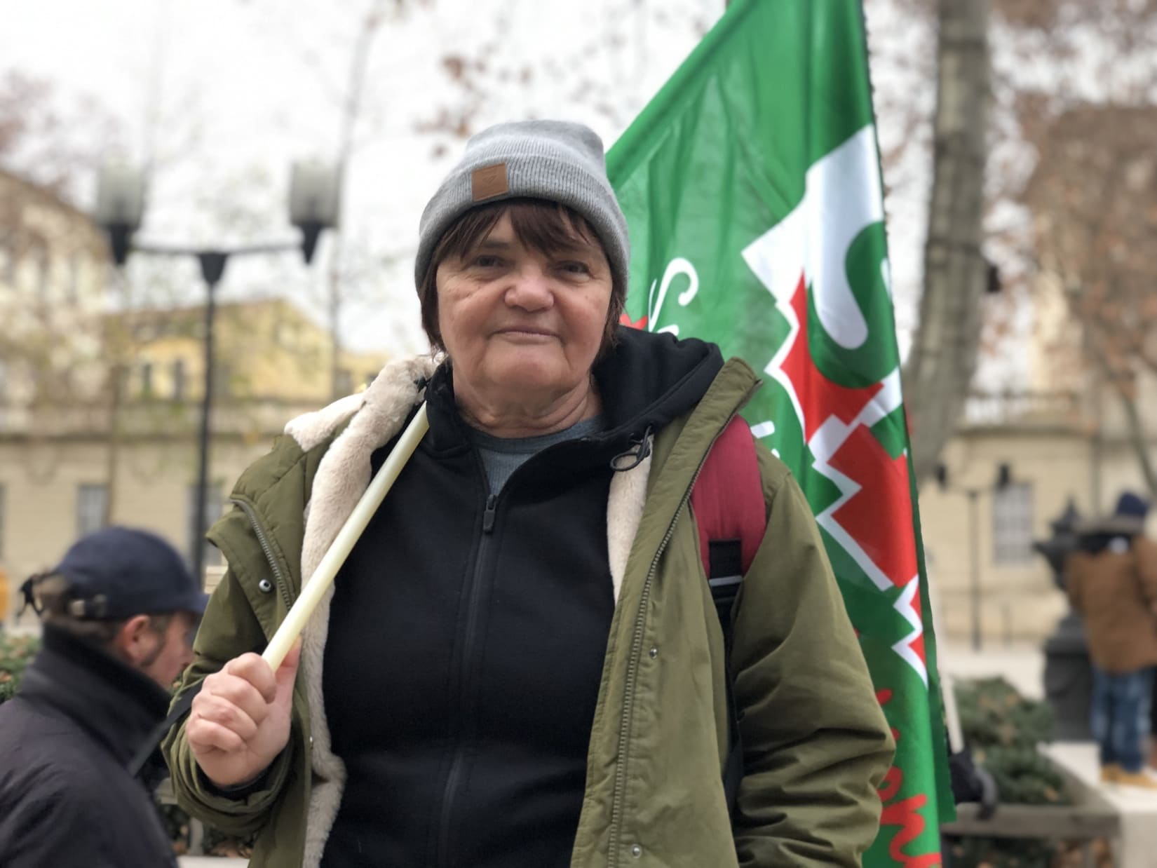 Cathy Rocher est représentante syndicale des journalistes. Crédit photo : GG