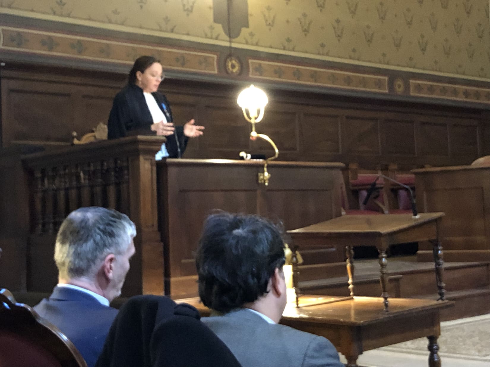 Cecile Gensac, procureure de la République à Nîmes a tenu un discours lors de cette audience solennelle. Crédit photo : GG