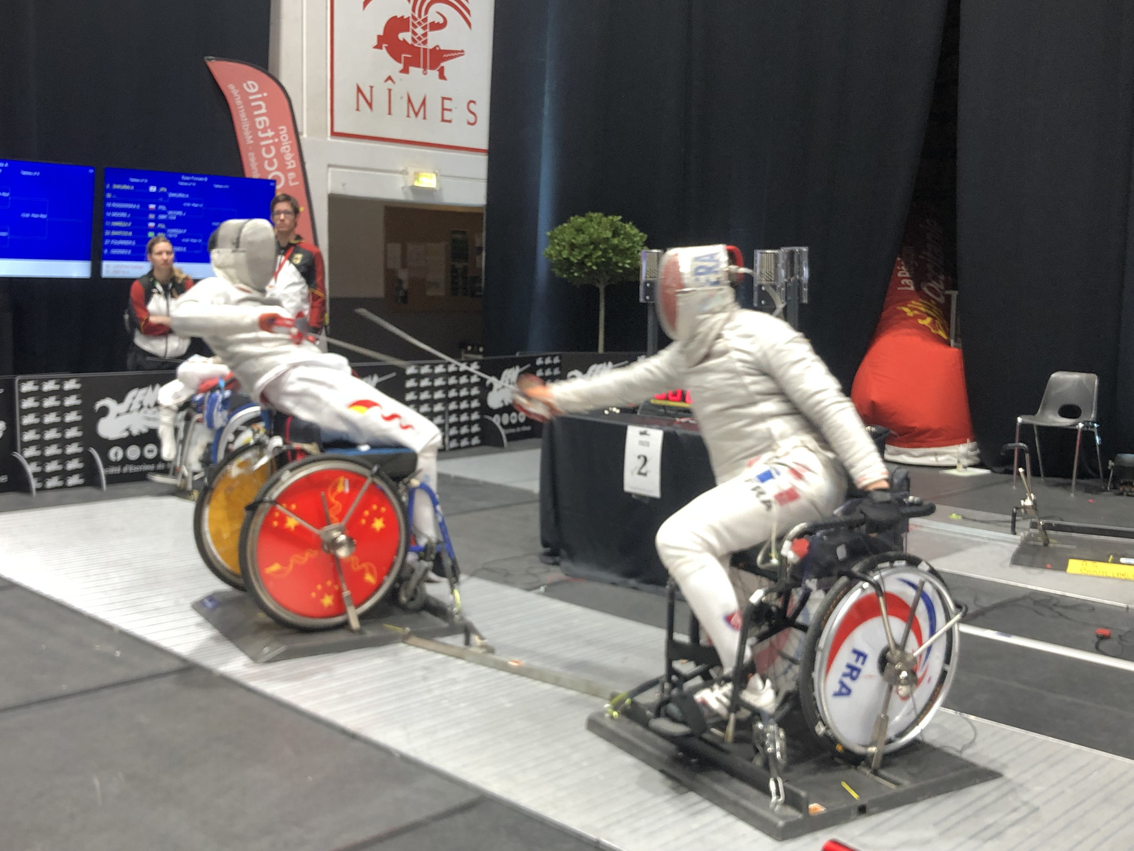 escrime coupe du monde nimes handisport le reveil du midi