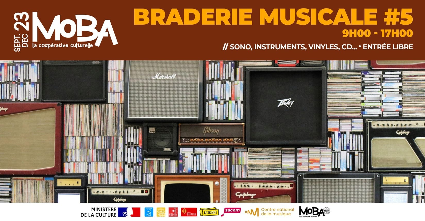 Bagnols-Sur-Cèze : Braderie musicale de la moba 