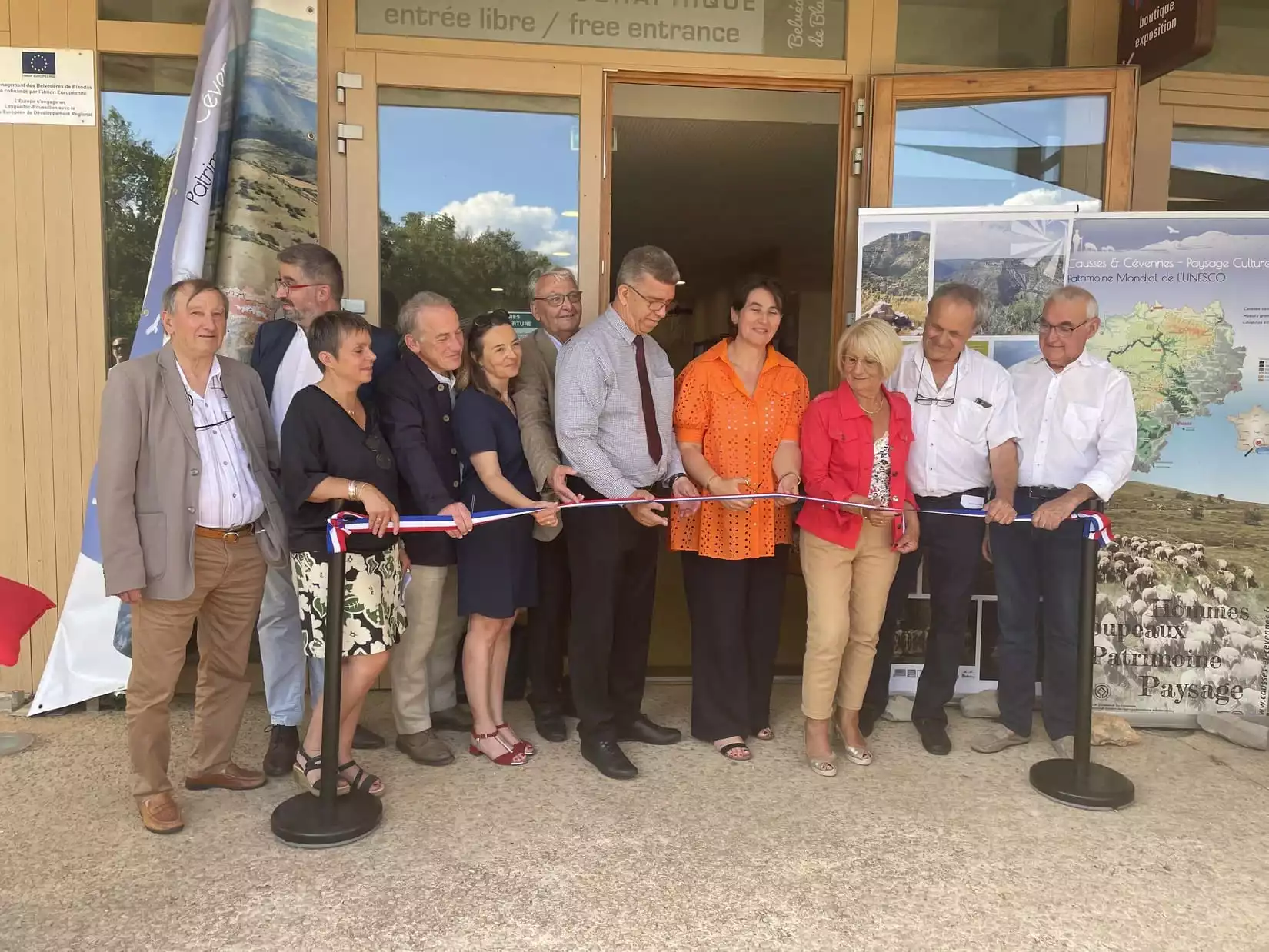 Maison de sites Belvédères Blandas Inauguration tourisme cévennes gard pastoralisme