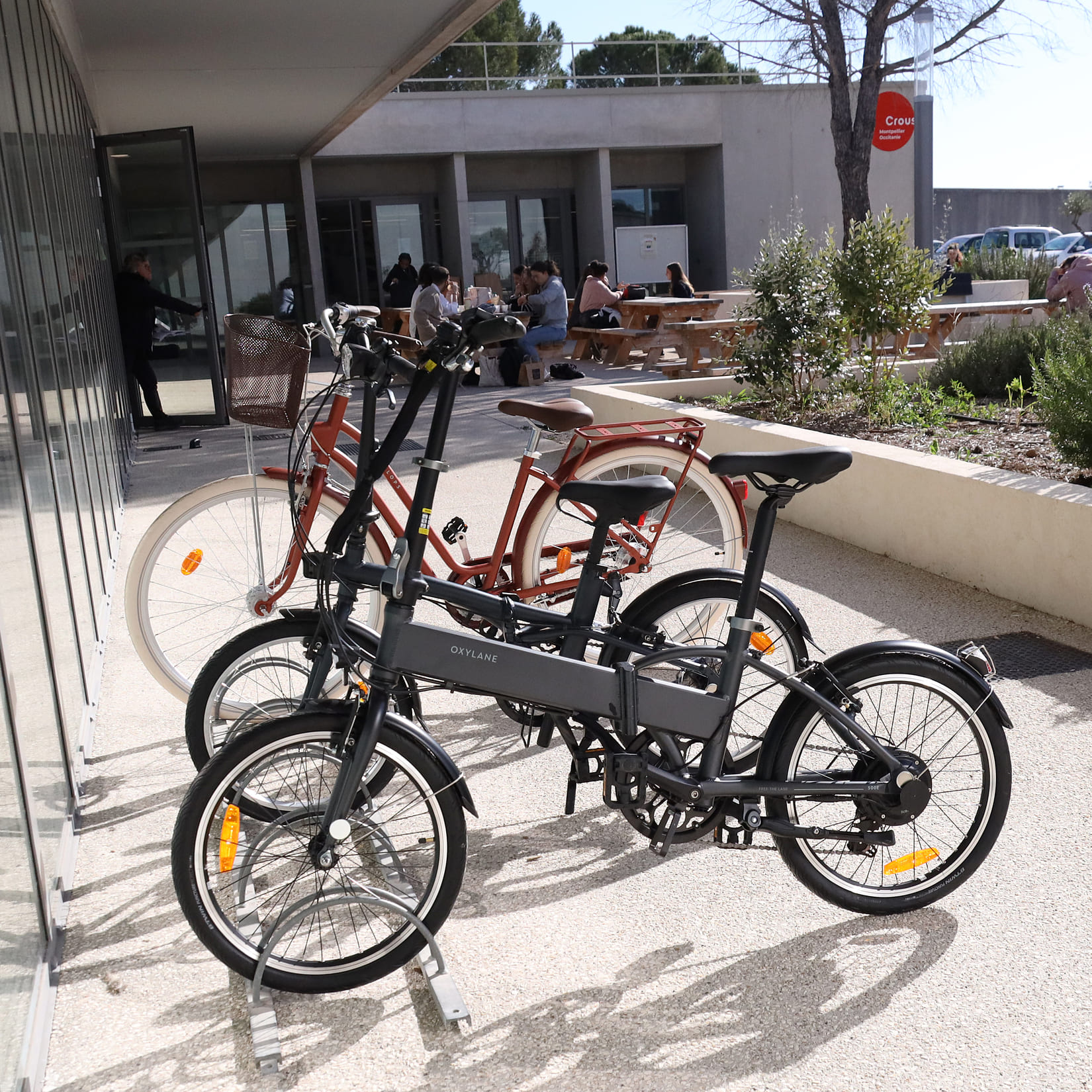 vélos étudiants université de Nîmes