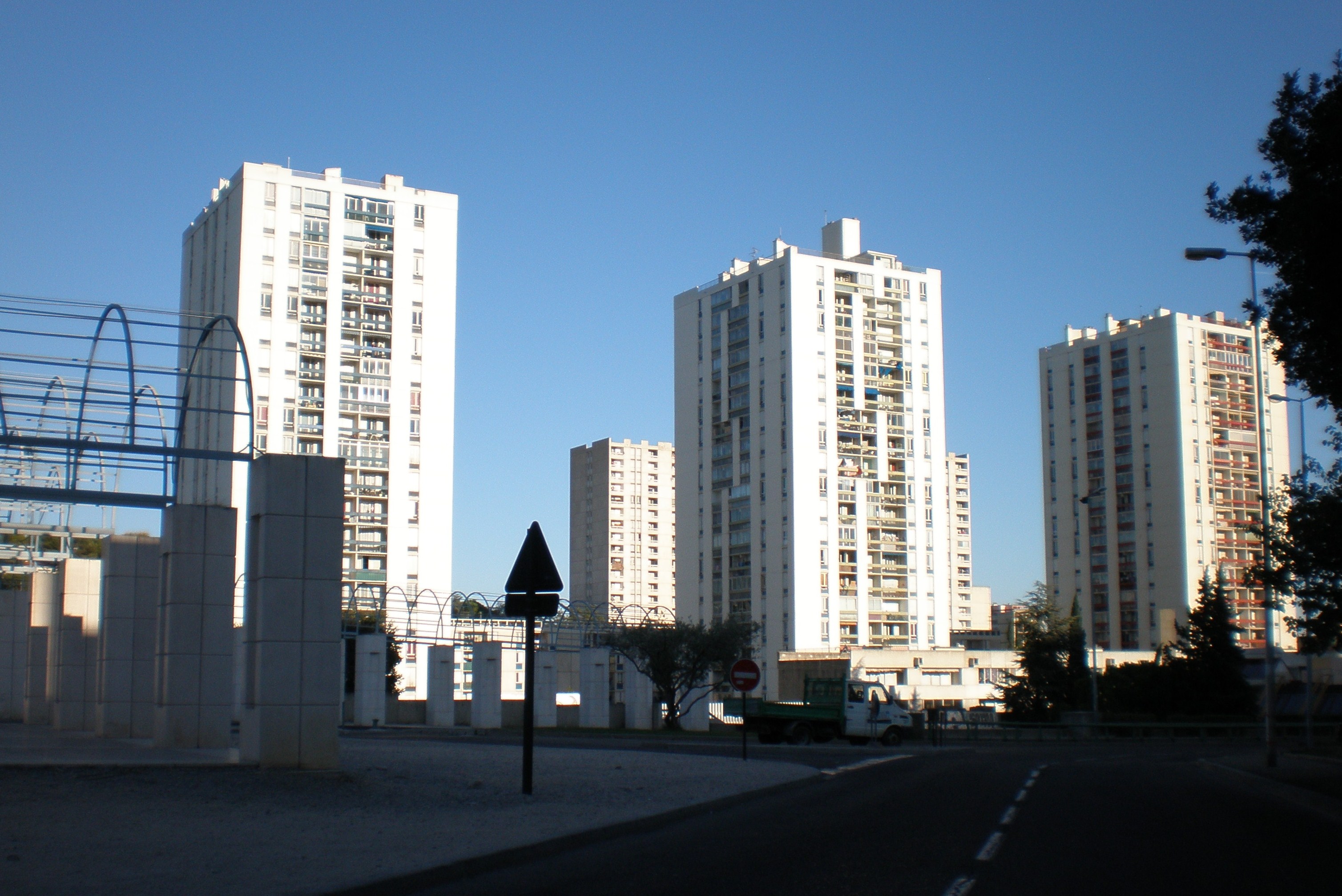 Le quartier Pissevin a été le théâtre de scènes d'euphorie lors des victoires du Maroc à cette Coupe du Monde. Crédit photo : GG