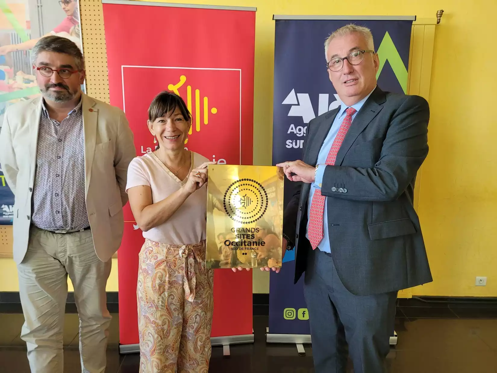 Remise des plaques Grands Site d’Occitanie Alès Tourisme durable culture Gard Cévennes loisirs