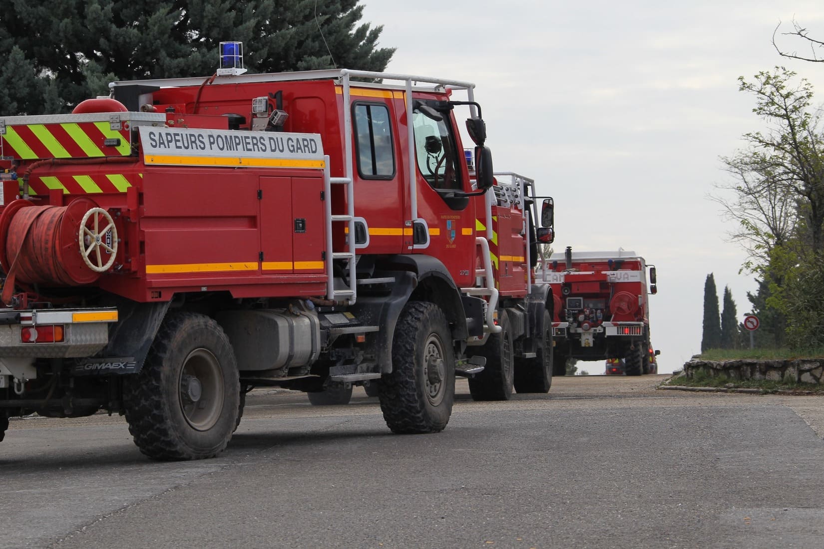 Fait divers incendie feu quartier habitation pompiers