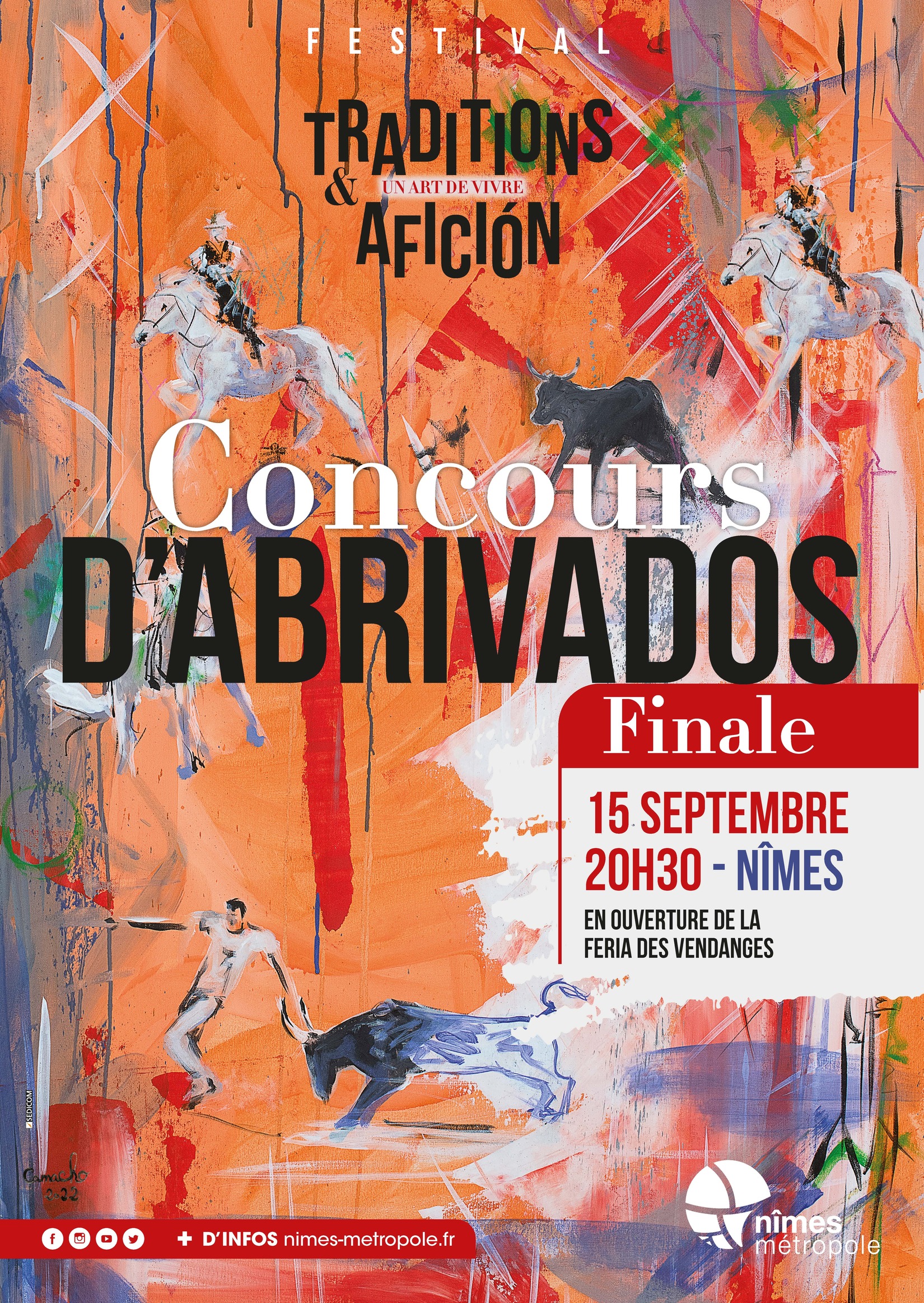 concoursd'abrivados_finale_feriadesvendanges2022_nimes_nimesmetropole_feria_abrivados_reveildumidi