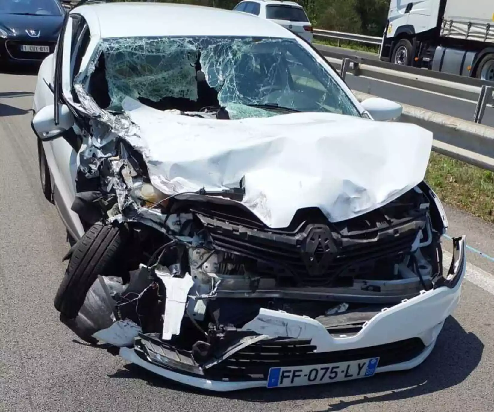 accident de la route A9 voiture gard