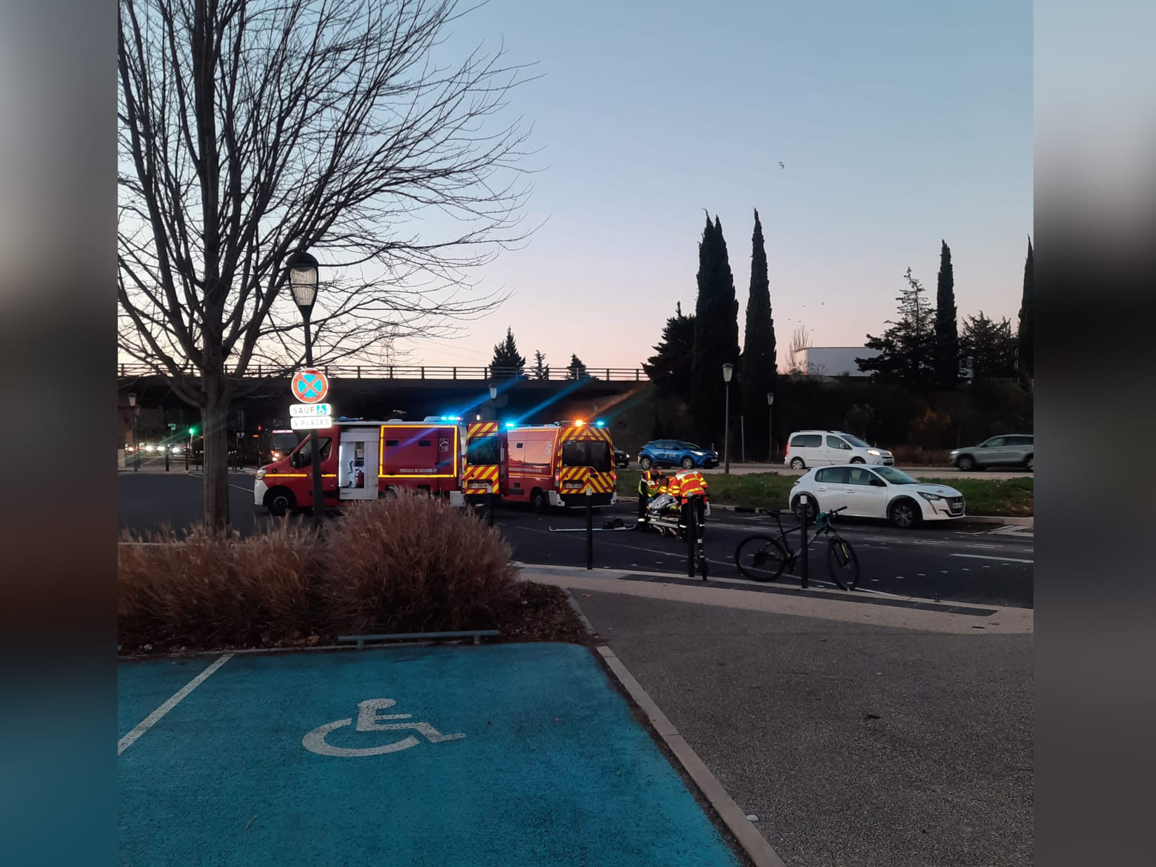 Vélo Drame Pompier Trotinette Accident 