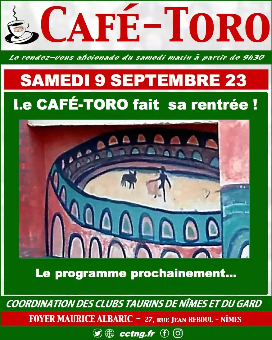 café toro nîmes gard événement affiche