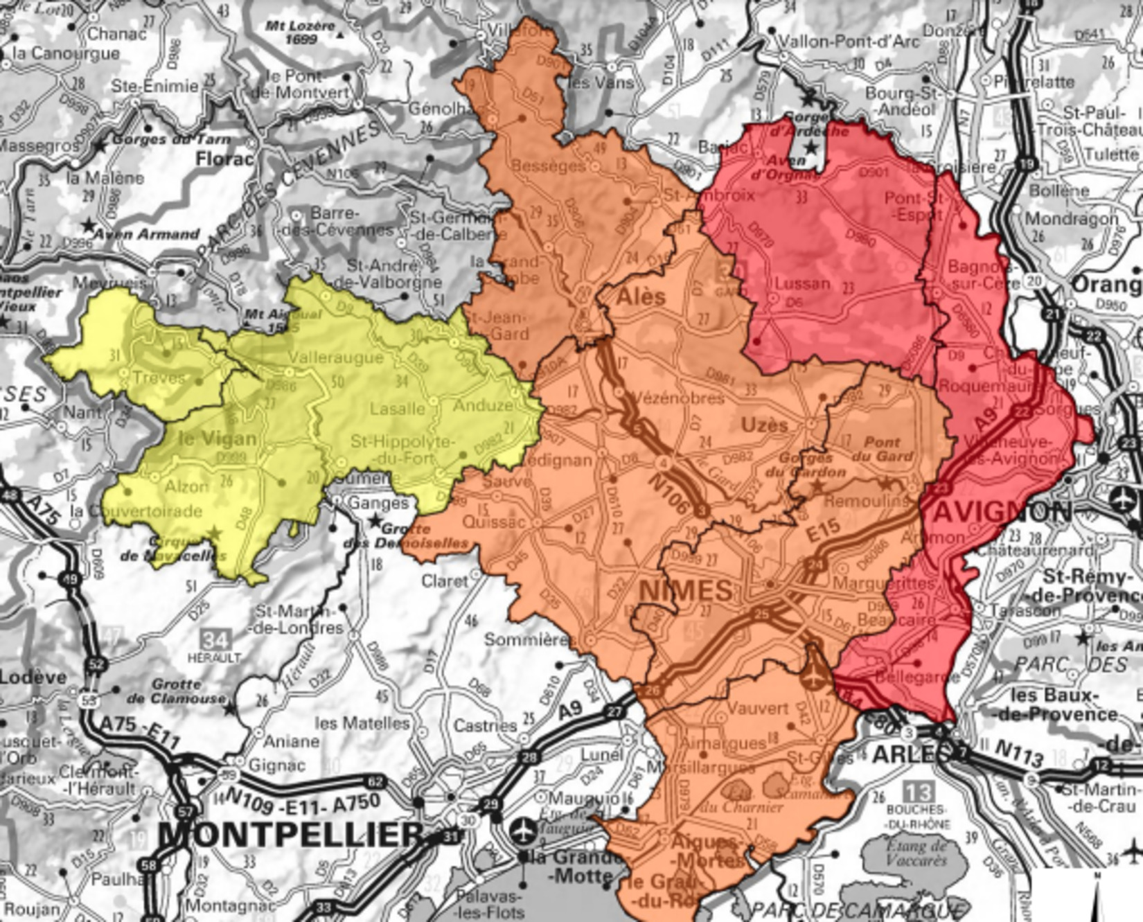 prevention_incendies_forêts_cartejournaliere_prefetedugard_gard_reveildumidi