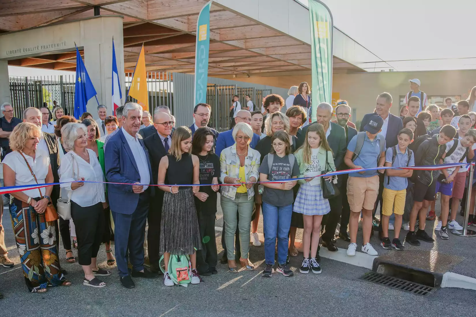 Inauguration collège Voltaire de Remoulins bâtiment