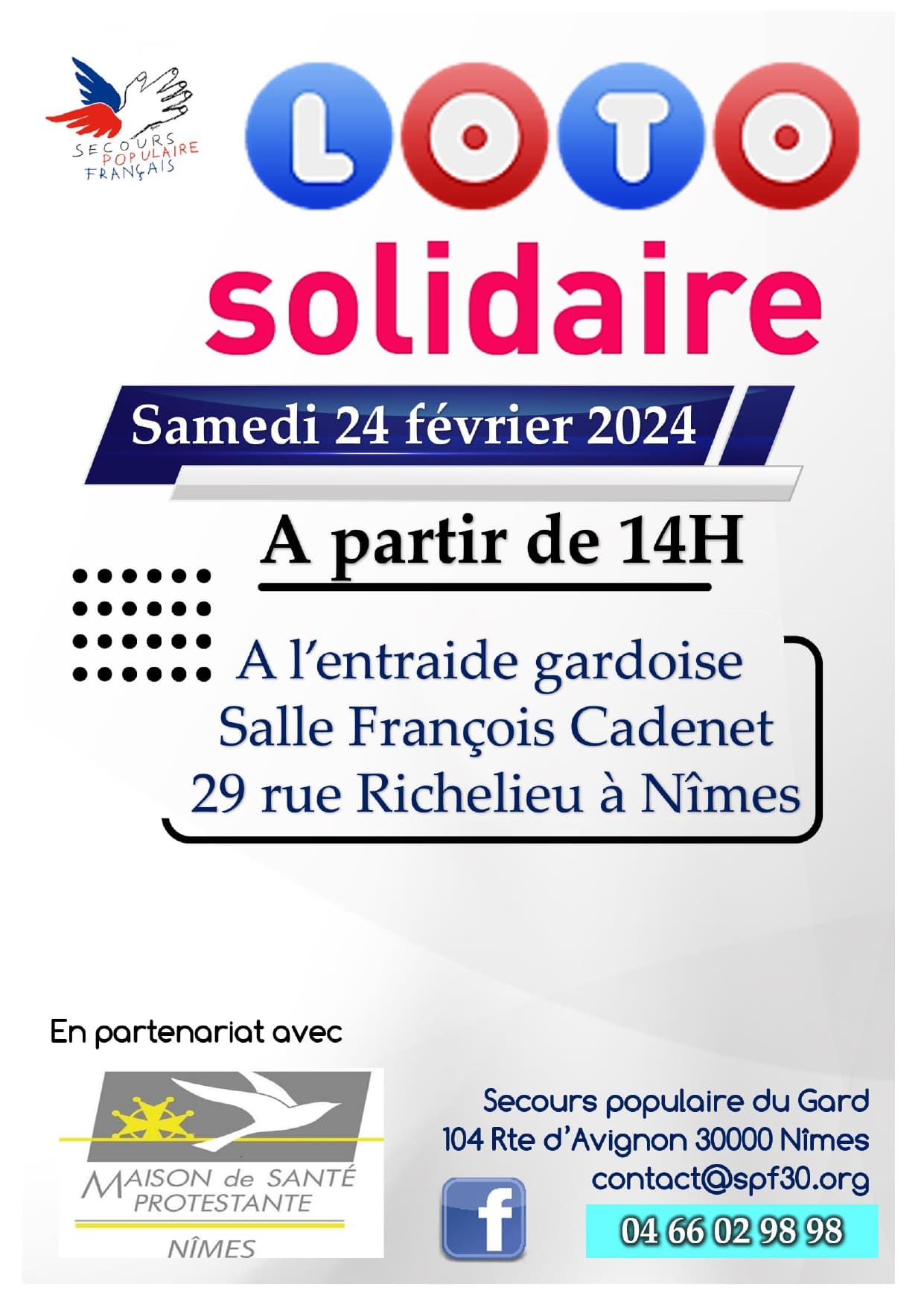 Secours Populaire Évènement Loto Gard Nimes