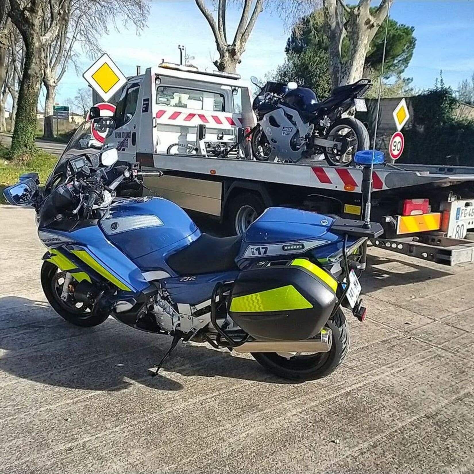 motard Rodilhan excès de vitesse gendarmerie