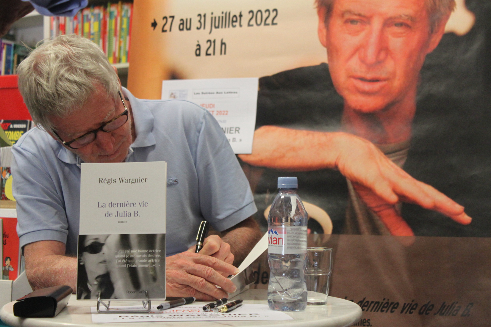 regiswargnier_laderniereviedejuliab_lettresdemonmoulin_unrealisateurdanslaville_nimes_dedicaces_librairie_reveildumidi